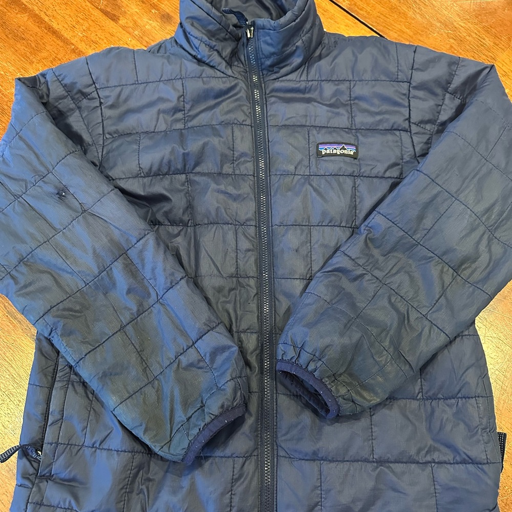 Patagonia Dark Blue Nano Puff Quilted Outerwear